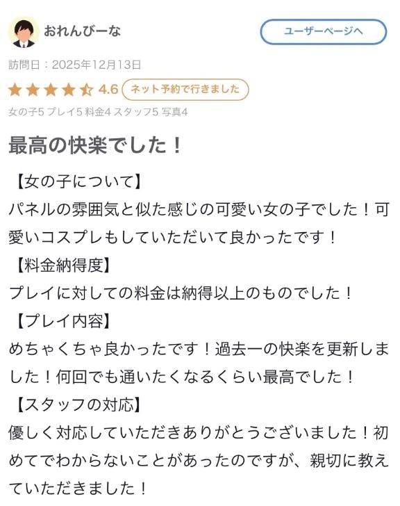 【お礼写メ日記】