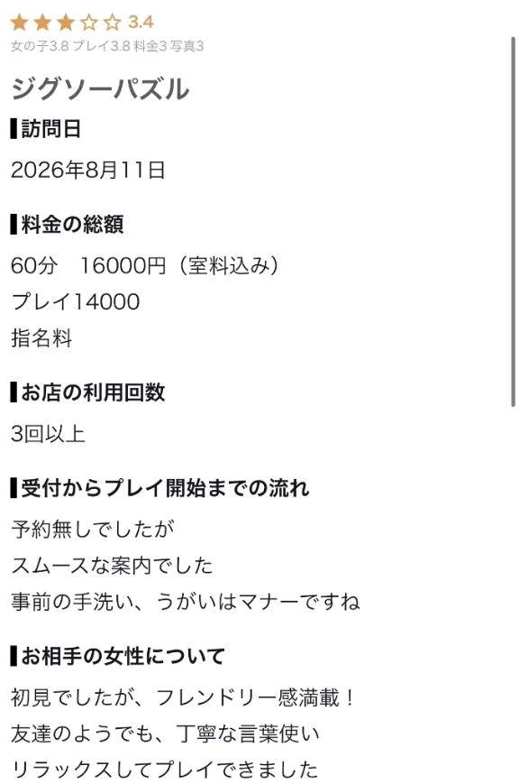 【お礼写メ日記】