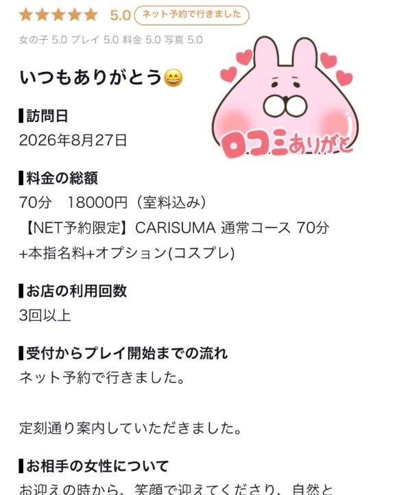 【お礼写メ日記】