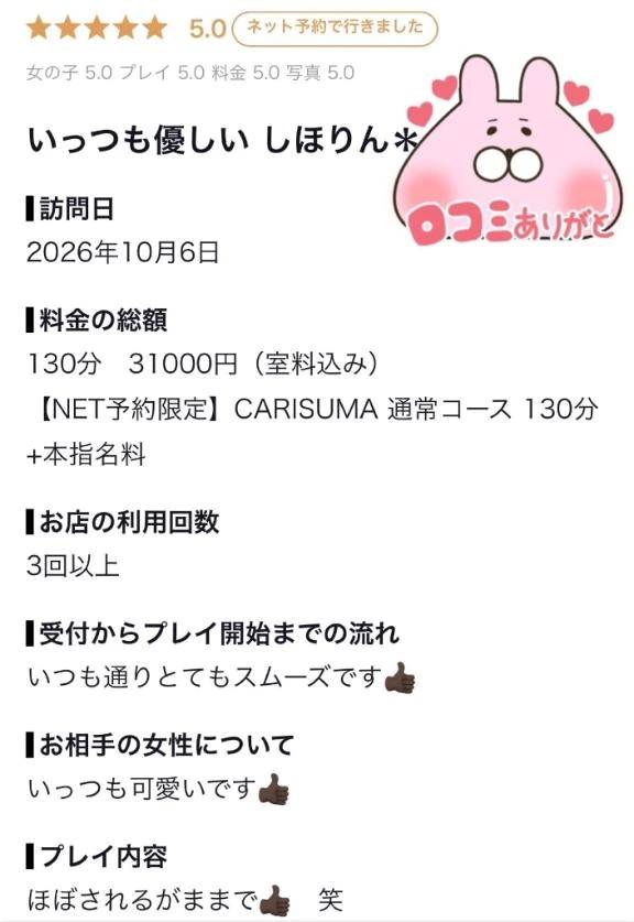 【お礼写メ日記】