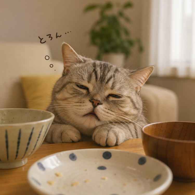 食後の眠気。。
