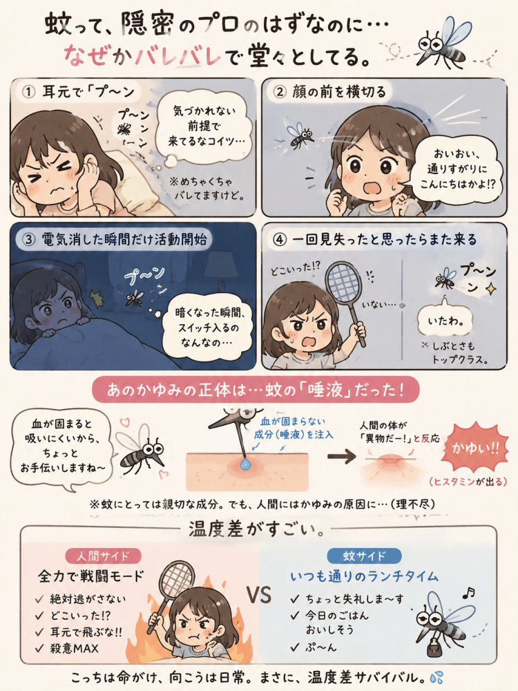 そう言えば！最近蚊を発見！！