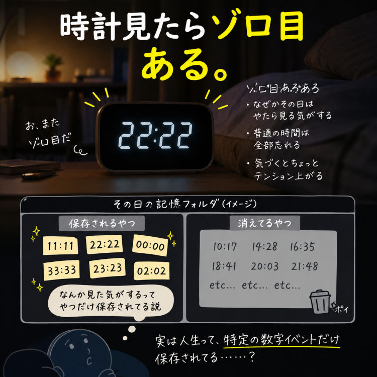時計見たらゾロ目✨