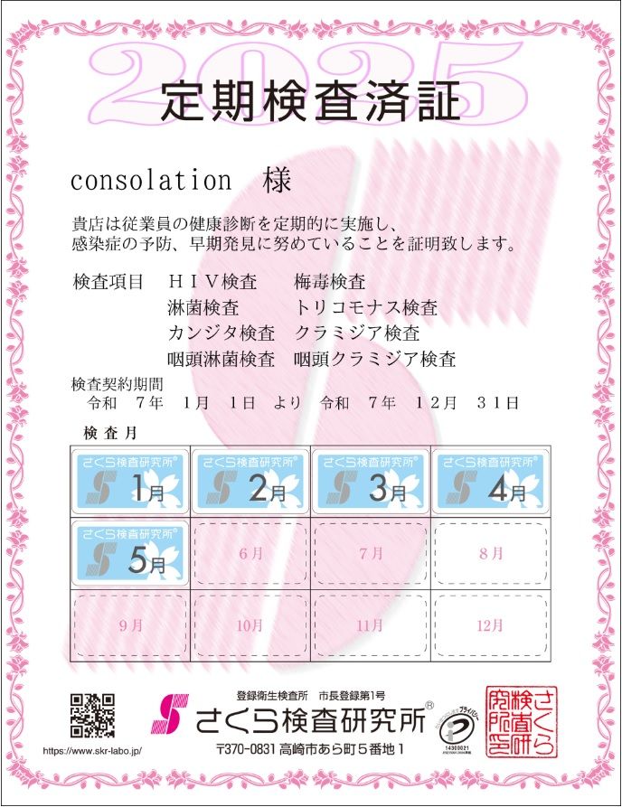 ◇◇◇性病検査実施店◇◇◇