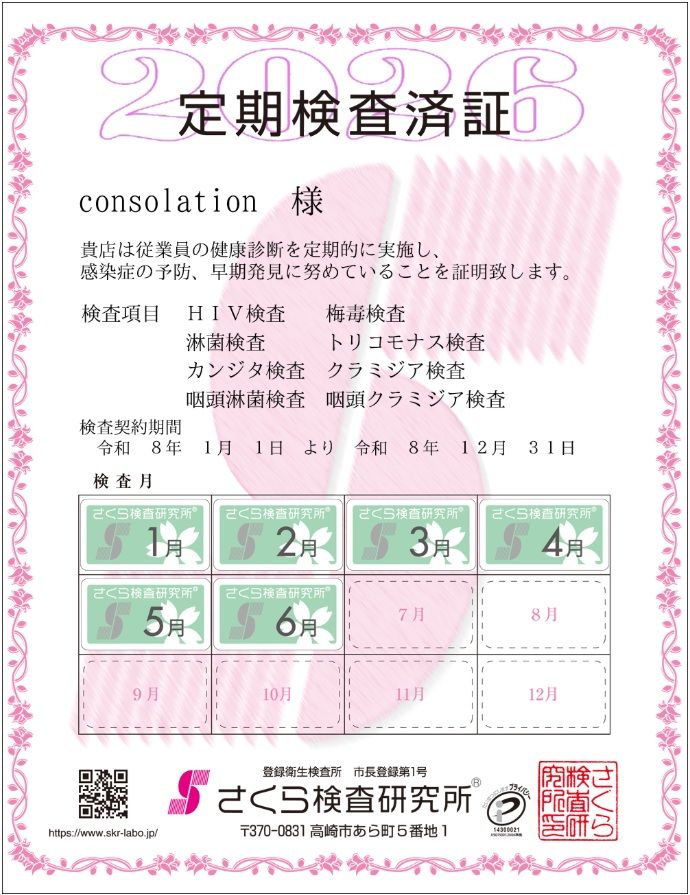 ◇◇◇性病検査実施店◇◇◇