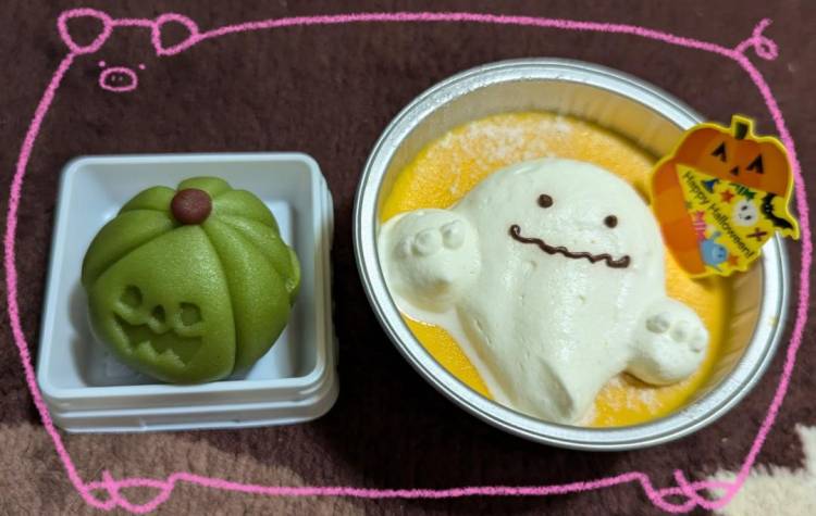 晩ごはんはハロウィン限定スイーツ(*´ω`*)?