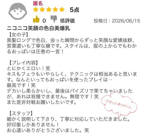 口コミありがとう???