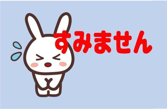 申し訳ございません