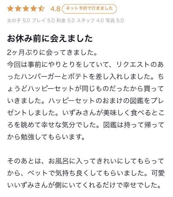 【お礼写メ日記】