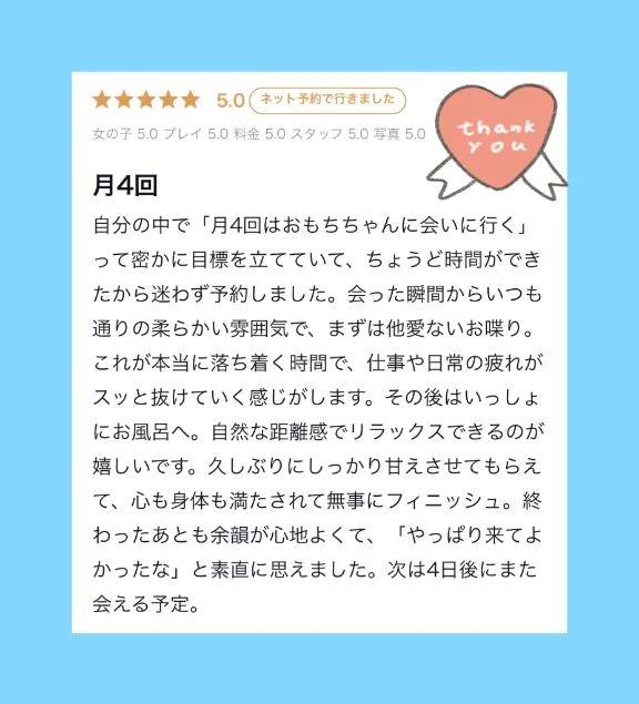 【お礼写メ日記】