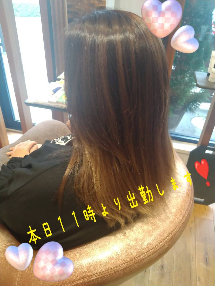 本日１１時より出勤します✨✨