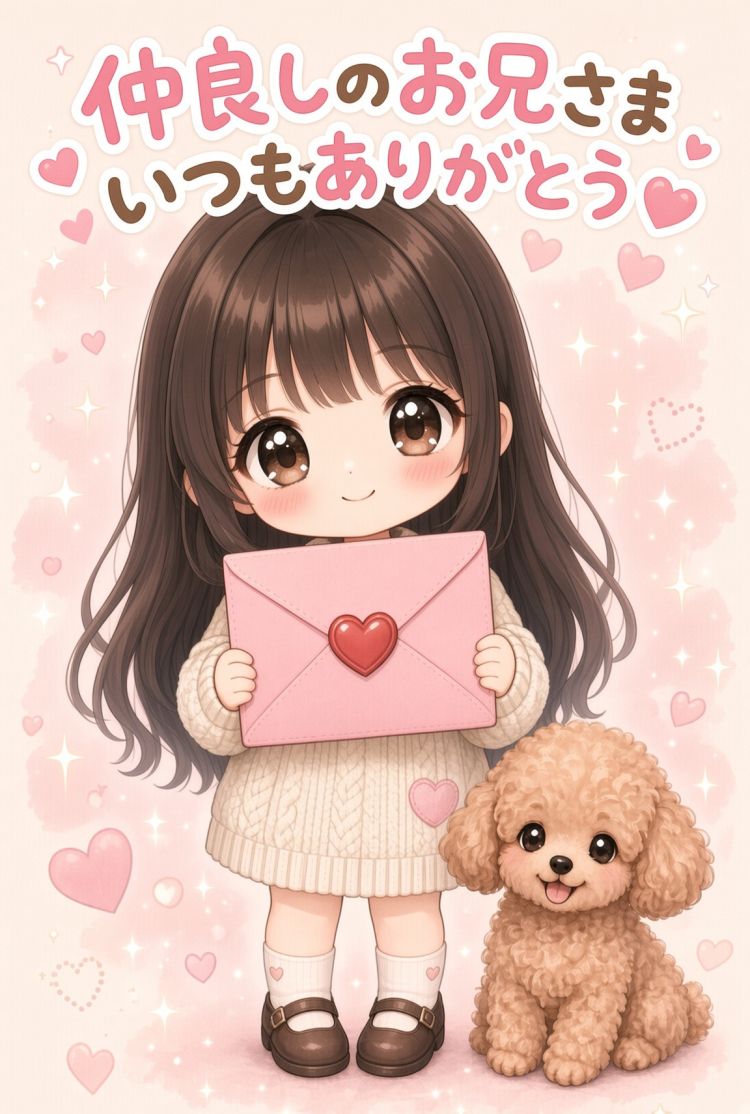 仲良しお兄さまへlove letter💌🌷