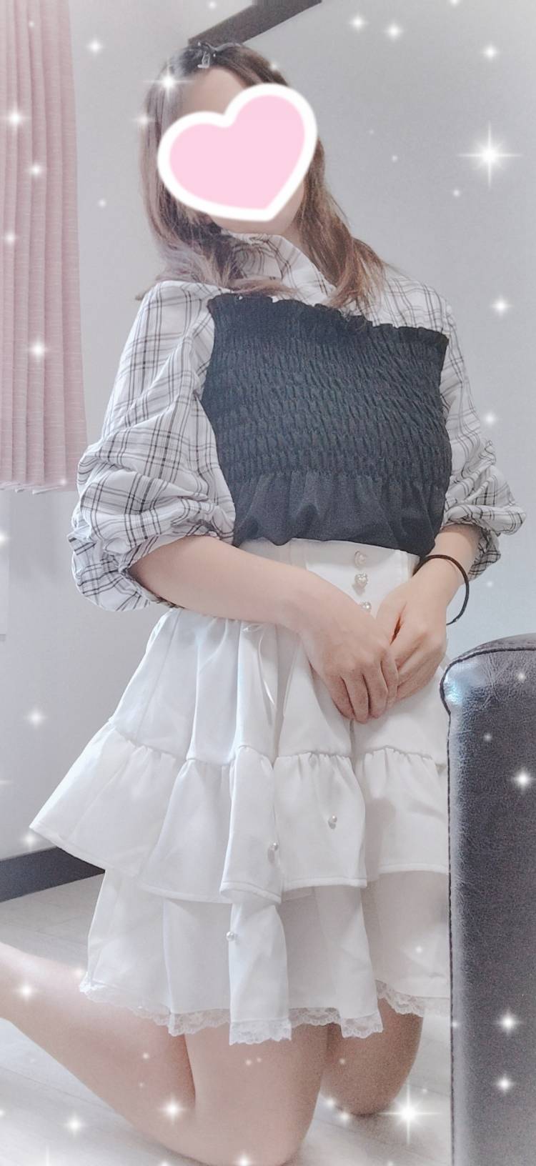 今日の服装はこんな感じだよ〜🫶