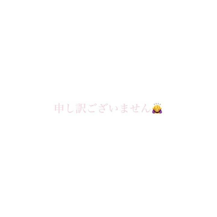 ごめんなさい(;_;)