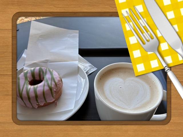 桜 抹茶ドーナツ