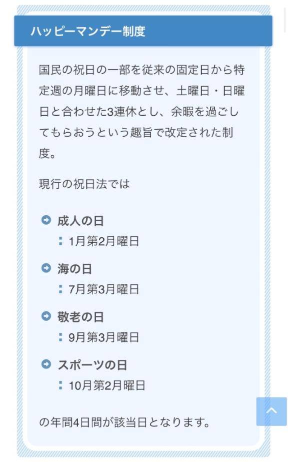 (アン)ハッピーマンデー??