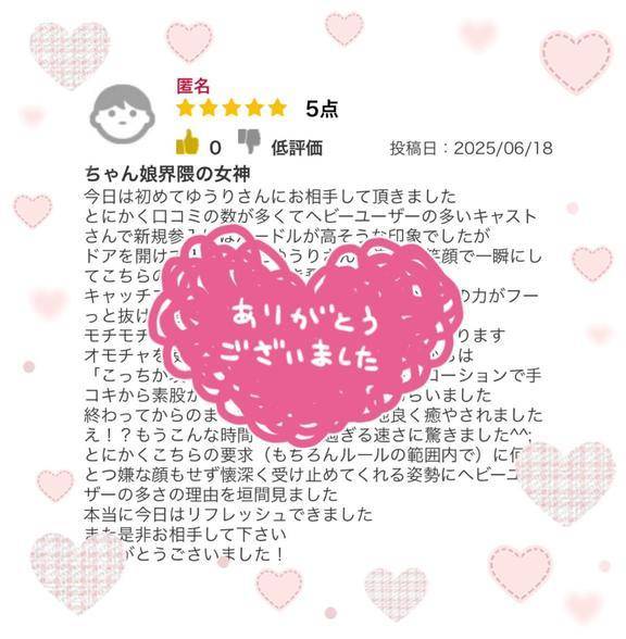 口コミお礼