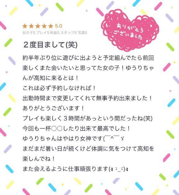 【お礼写メ日記】