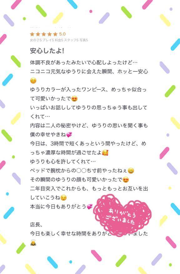 【お礼写メ日記】
