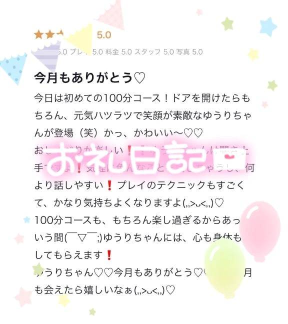 【お礼写メ日記】