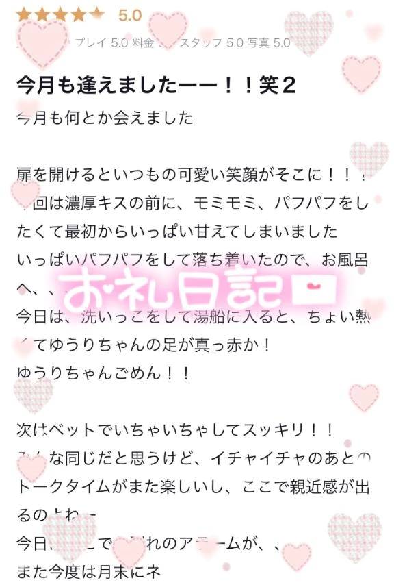 【お礼写メ日記】