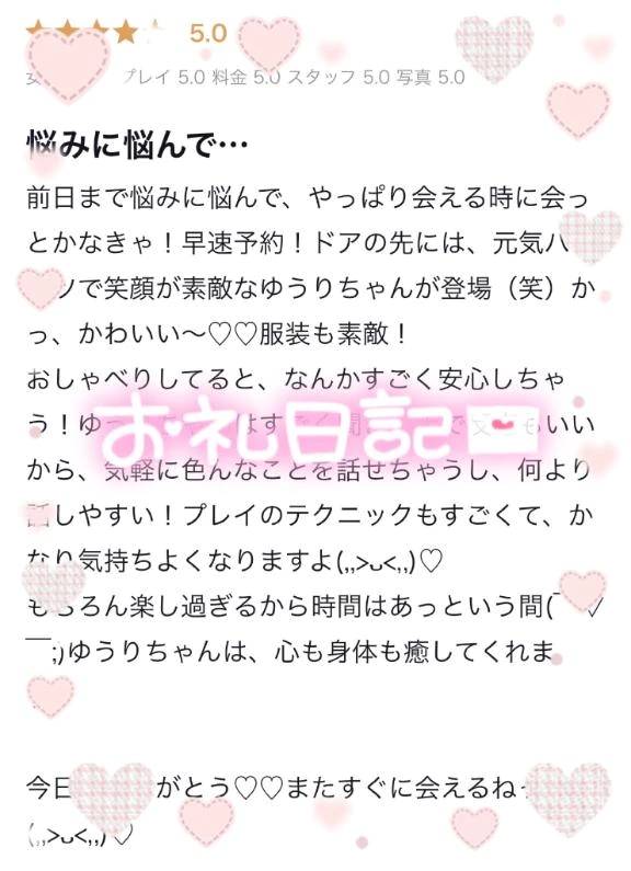 【お礼写メ日記】