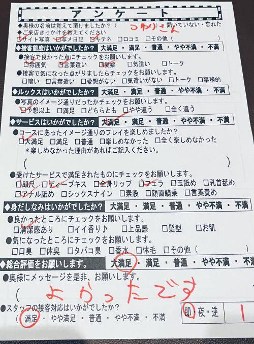 24日金曜日のお礼