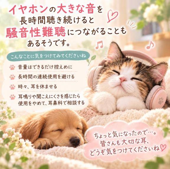 大切な耳にも、ひと休みを♡