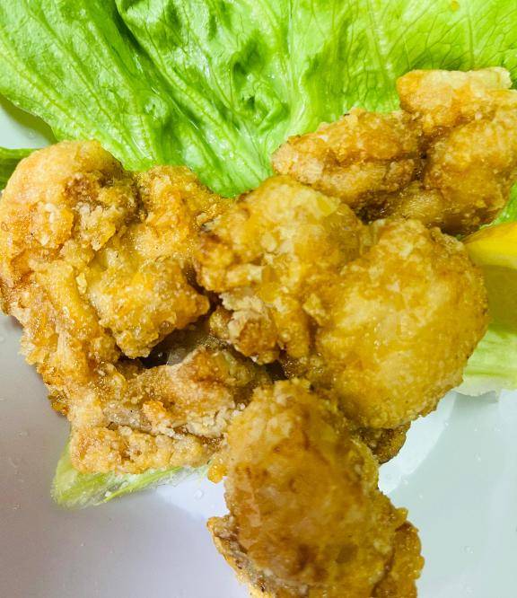 晩御飯は唐揚げ(　ﾟ∀ﾟ)o彡°唐揚げ＆野菜炒め