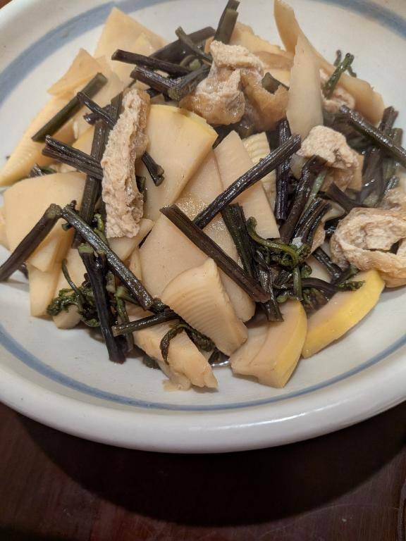 ワラビとタケノコ