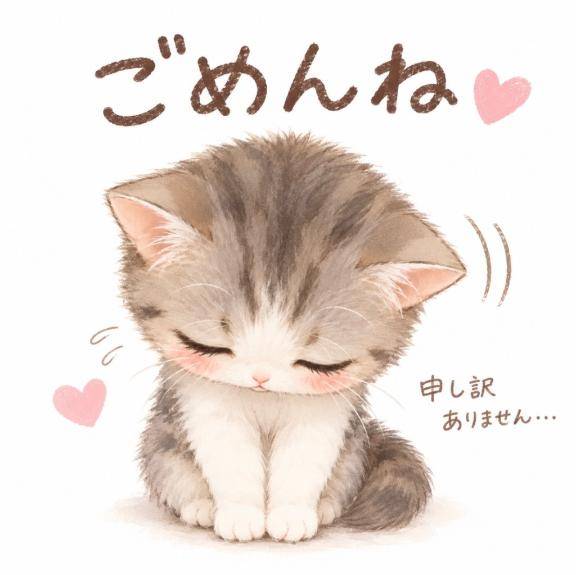 本日お休みになりました。