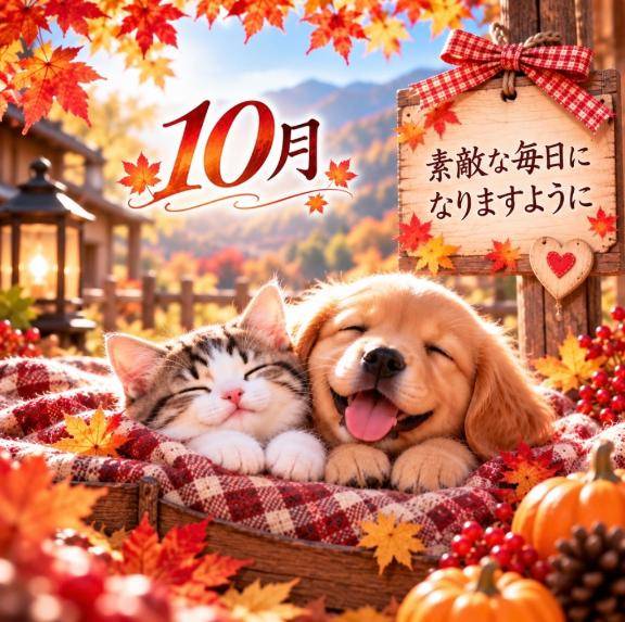 9月もありがとうございました。10月もよろしくお願いいたします??♀?