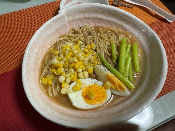 珍しく夜食?ww