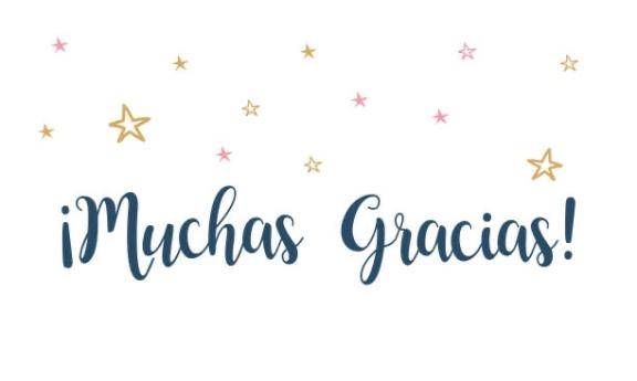 Muchas gracias！