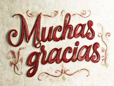 Muchas gracias！