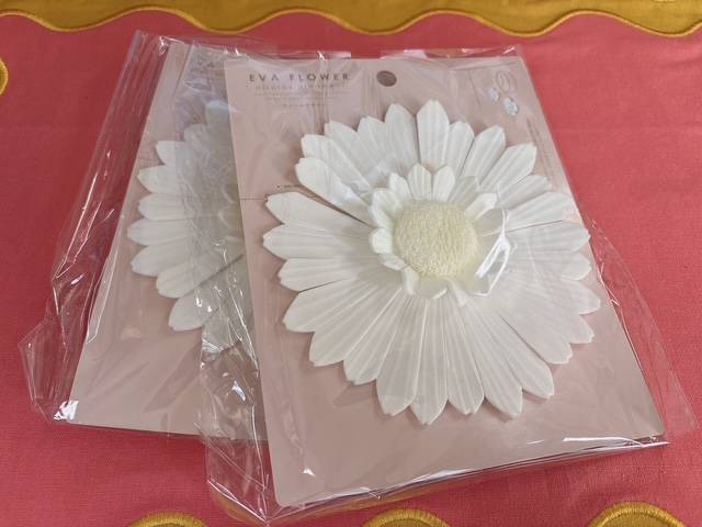 撮影スペース用の花