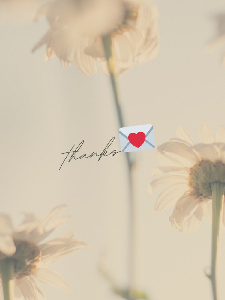 お礼💌