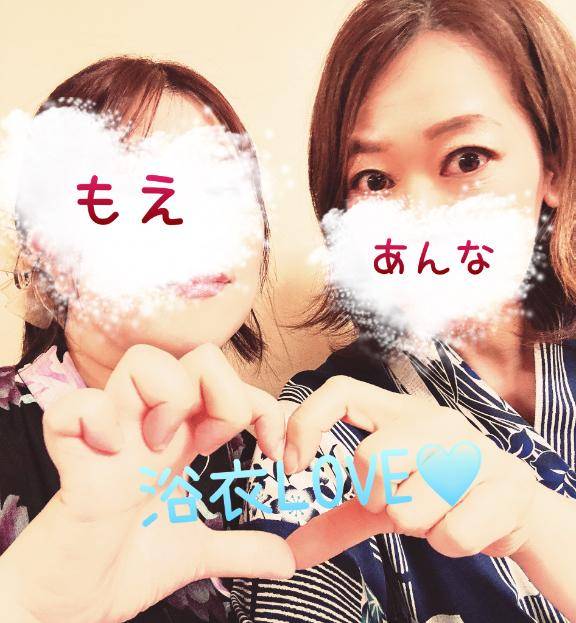 もえちゃんとあんなは浴衣女子?