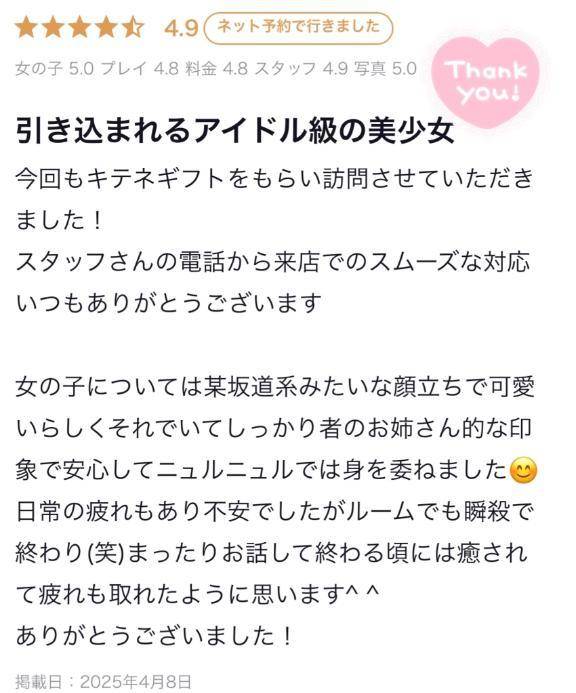 【お礼写メ日記】