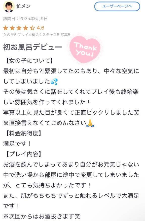 【お礼写メ日記】