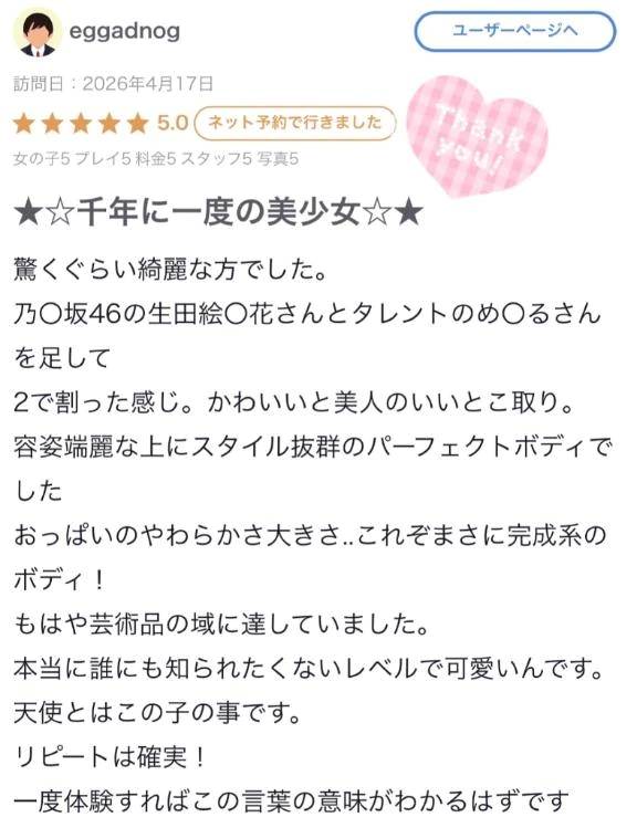 【お礼写メ日記】