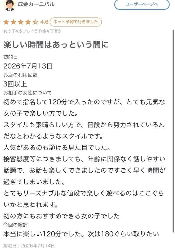 【お礼写メ日記】