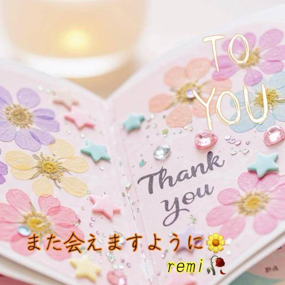 thank you??心からありがとう?remi?
