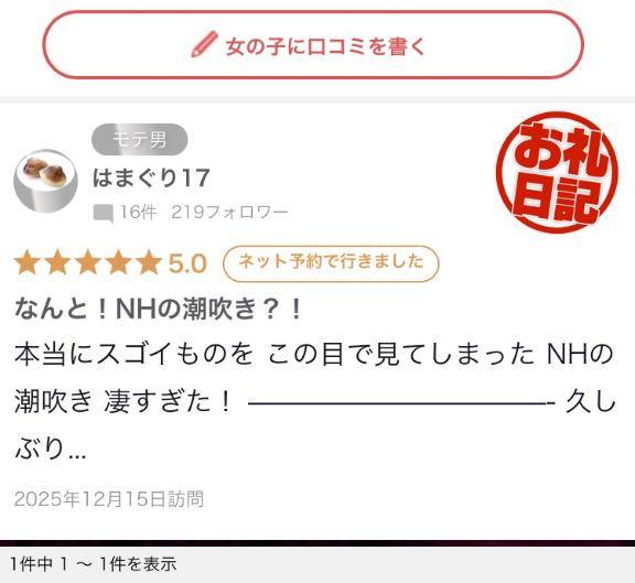 口コミありがとう?