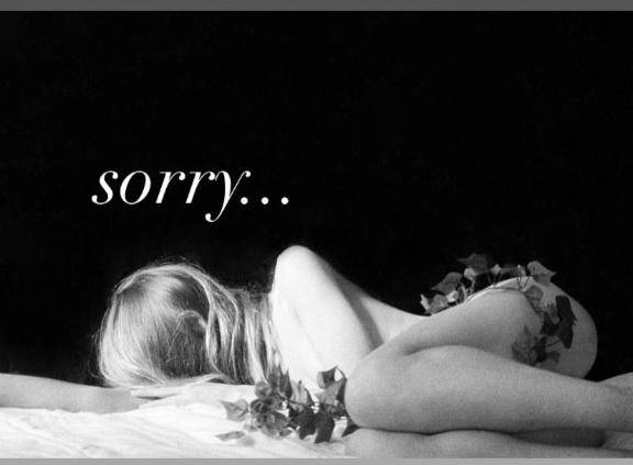 ごめんなさい???