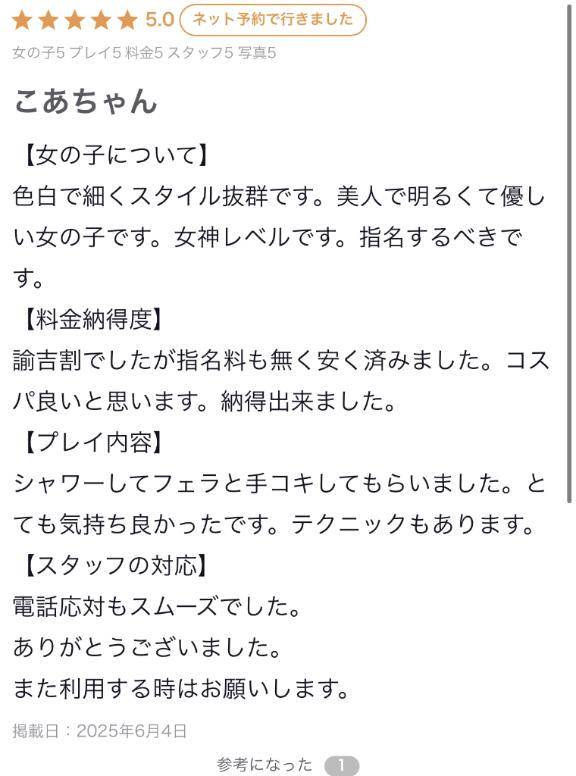 【お礼写メ日記】