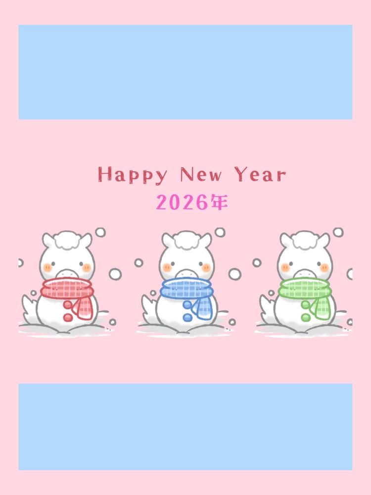 新年のご挨拶🫏🎍🍊🤍