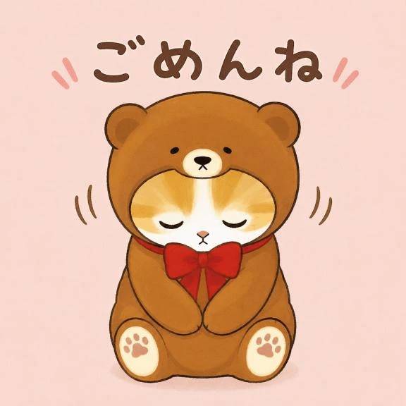 ごめんね🥲💦