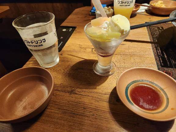 🩵🎨 ほぼ食べてもらったパフェ笑