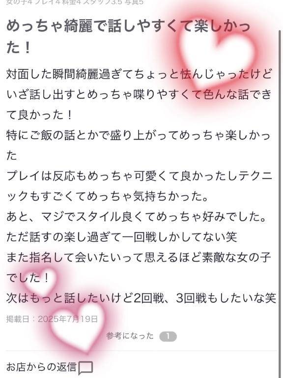 【お礼写メ日記】